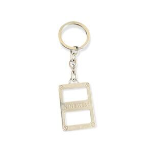 NINE WEST Sliver-tone Rectangle Keychain Key Chain Fob